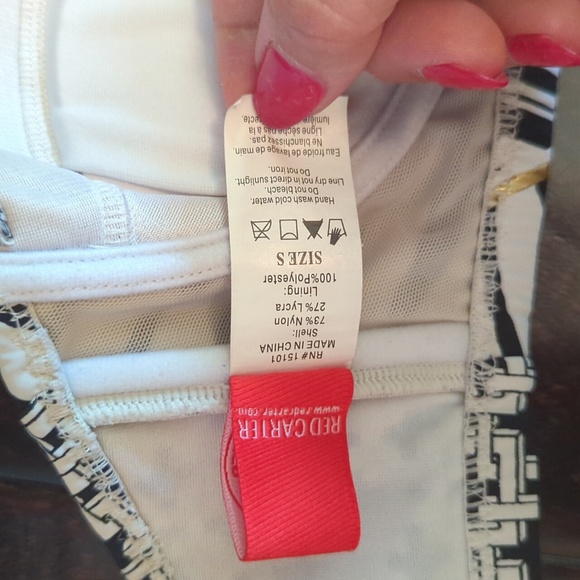 Red Carter Art Deco Bikini S/M - Picture 5 of 5